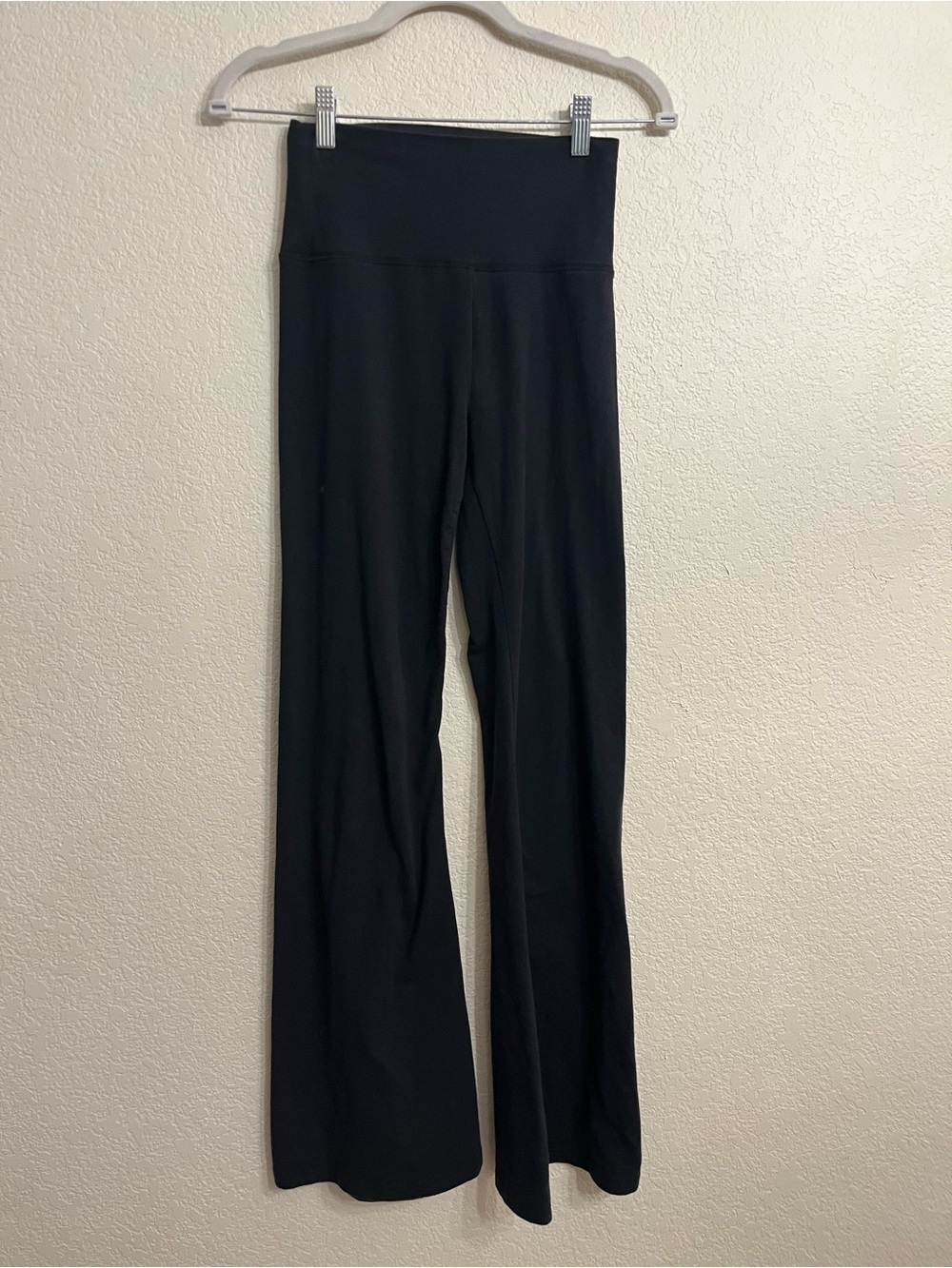 aerie Black flare fold over Y2k Yoga Pants